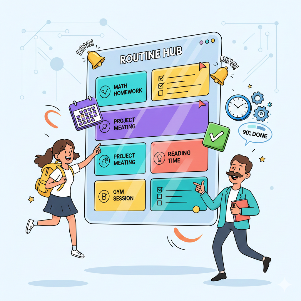 Routine Management System project screenshot